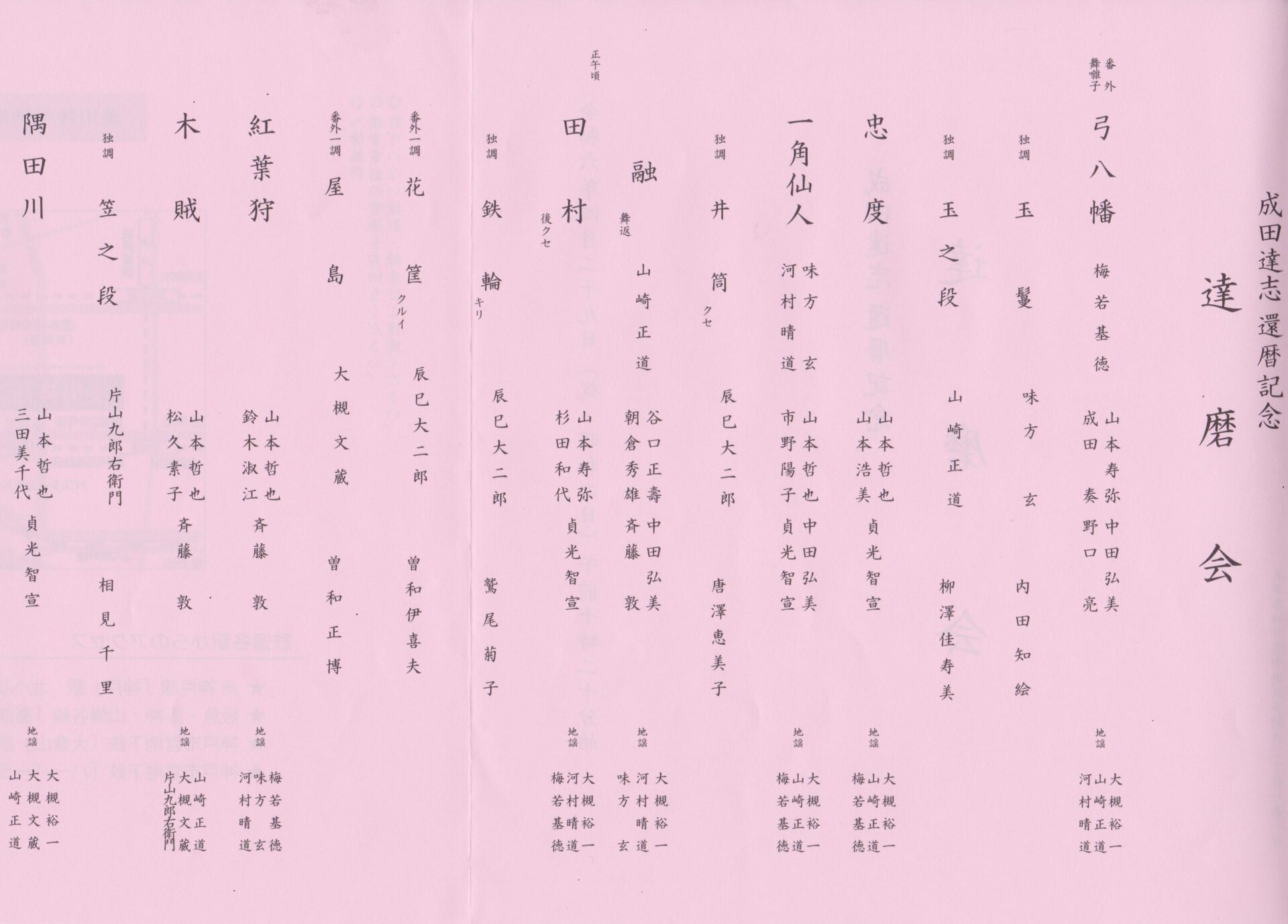 還暦　素人 成田達志還暦記念 達磨会 | スマートこうべ
